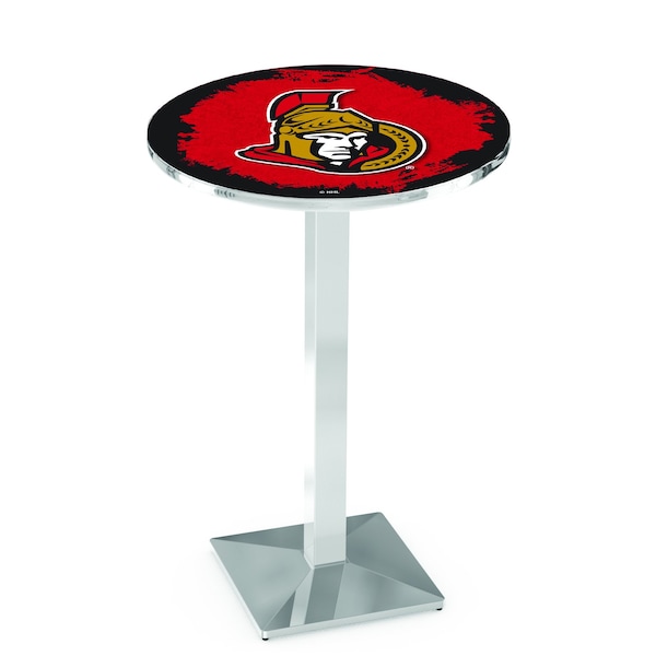 42" Chrome Ottawa Senators Pub Table